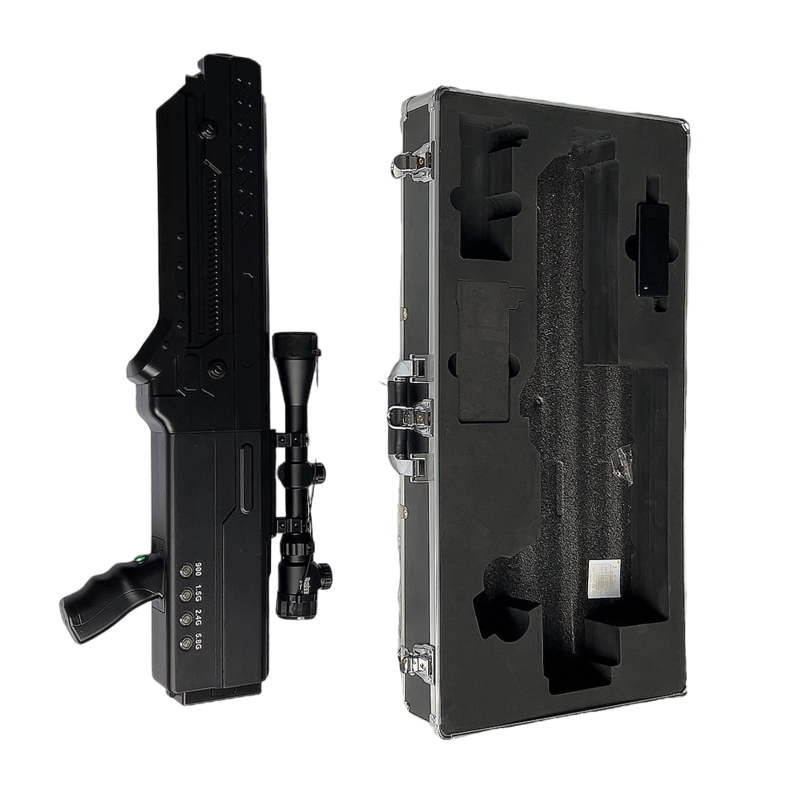  龙华山办事处手持便携式枪型低空防御反制四通道A型